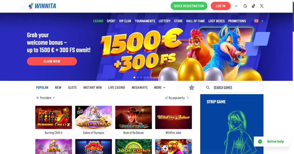 Winnita applicazioni casino
