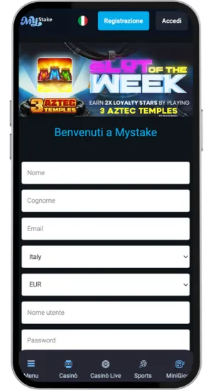 Crea account