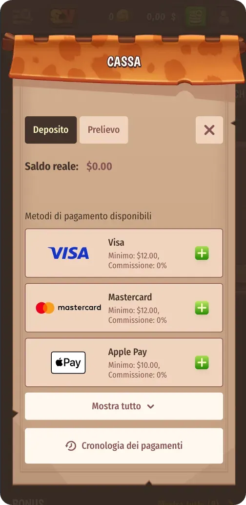 Metodi di Pagamento