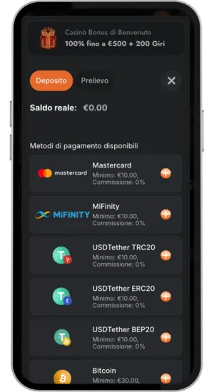 Fai un deposito
